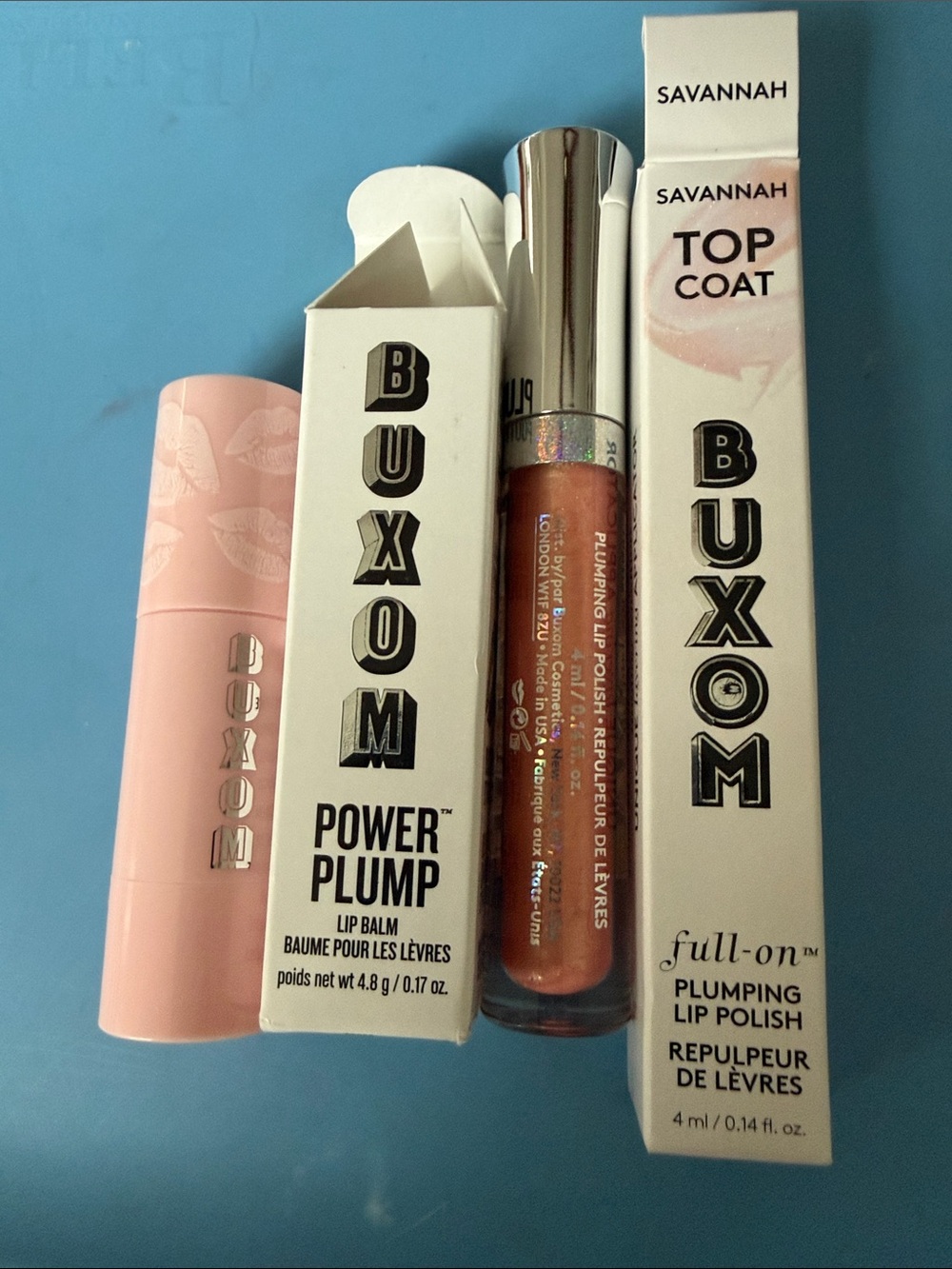 Buxom Savannah Lip Duo - Pink & Peach Shimmer